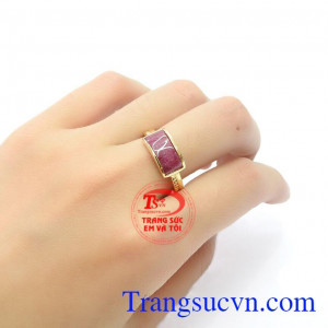 Nhẫn ruby sành điệu