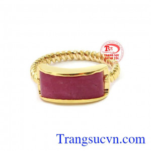 Nhẫn ruby cá tính