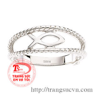 Nhẫn biểu tượng con cá