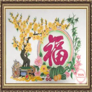 Tranh đá quý chữ PHÚC