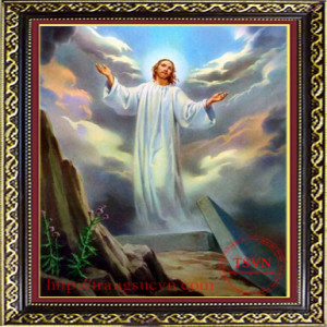 Tranh đá quý CHÚA THĂNG THIÊN