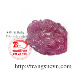 Phật di lặc ruby thiên nhiên