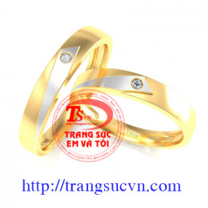 Nhẫn cưới vàng tây