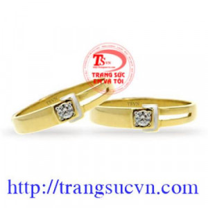 Nhẫn cưới vàng 14k
