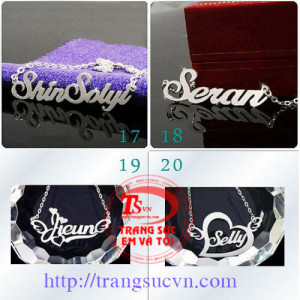 DÂY CHUYỀN MẶT CHỮ CHỈ VỚI 295K CHẤT LƯỢNG TỐT Dây chuyền bạc mặt chữ không chỉ là đồ trang sức mà còn có tác dụng tránh gió rất tốt. cho mọi người.  + Quý khách có thể chọn mặt dây theo mẫu hoặc có thể thiết kế  + Chất lượng: loại bạc ta, có thể làm theo