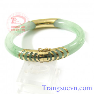 Vòng cẩm thạch dát vàng