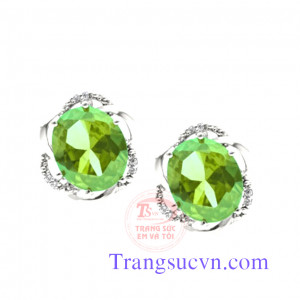 Hoa tai peridot đẹp