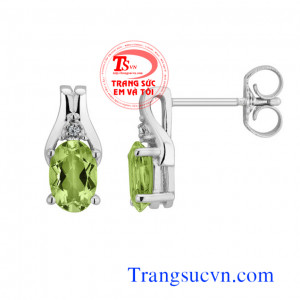 Hoa tai đẹp peridot