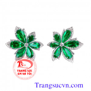 Hoa tai emerald