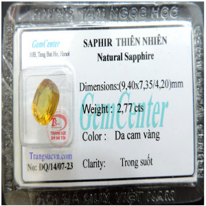 Đá sapphire vàng giá tốt