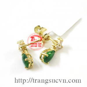 Hoa tai ngọc jadeite