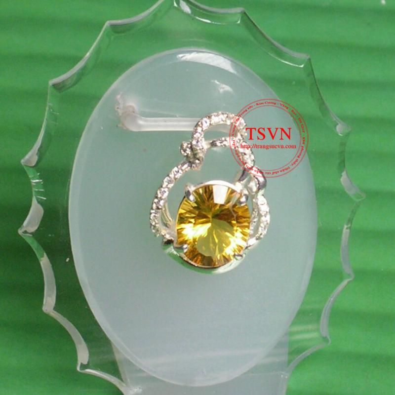 Mặt dây gắn đá Thạch Anh 4