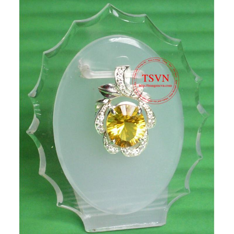 Mặt dây gắn đá Thạch Anh 10