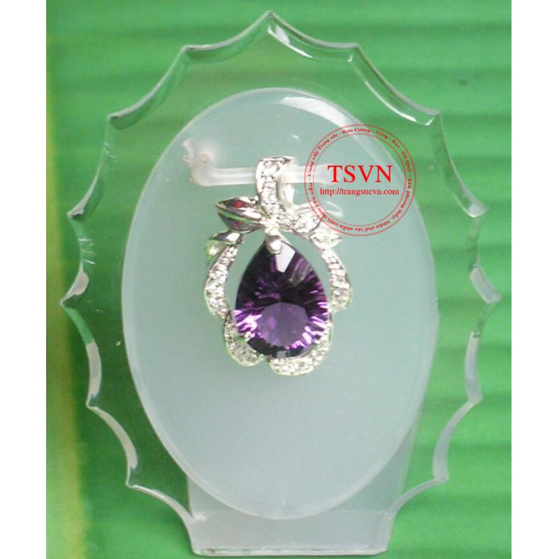 Mặt dây gắn đá Thạch Anh 13