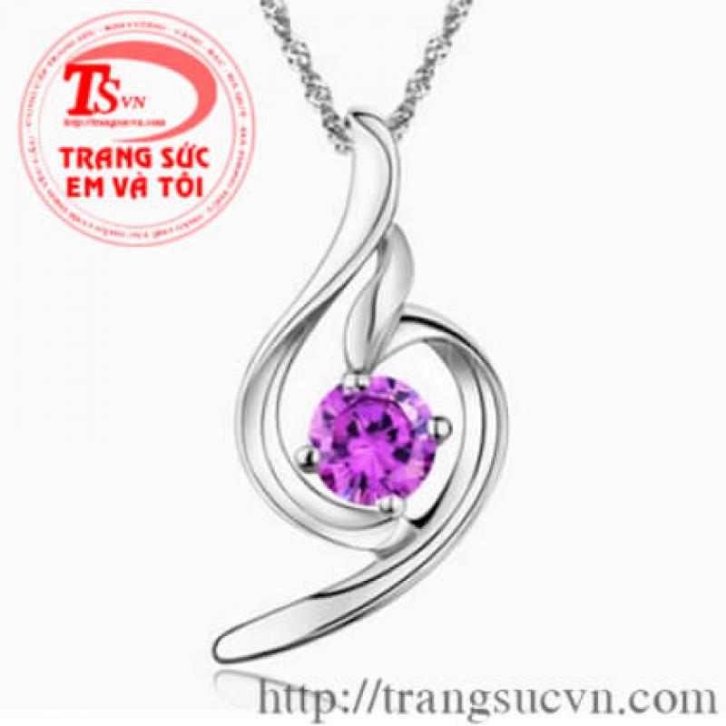 Mặt dây chuyền amethyst