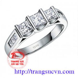 nhẫn kim cương nhân tạo cho nam