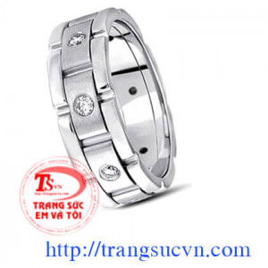 Nhẫn bạc nam phong cách
