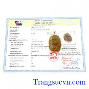 Giấy kiểm định của trung tâm ngọc học 