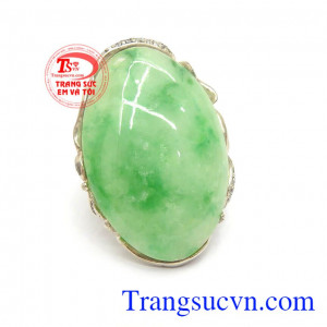 Nhẫn bạc ngọc đẹp
