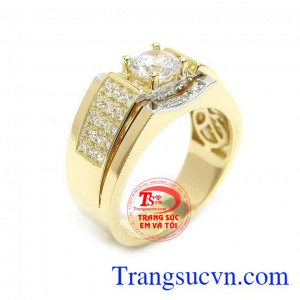 Nhẫn nam vàng 10k nhập Hàn Quốc thời trang, mới lạ