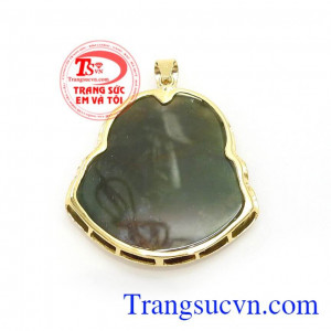 Mặt Di Lặc Bọc Vàng Tài Lộc bền đẹp, đeo hợp phong thủy