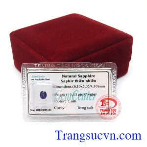 Viên sapphire đẹp sản phẩm đá quý thiên nhiên hiếm có