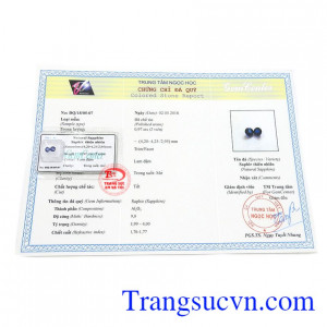 Sản phẩm có giấy kiểm định đá quý