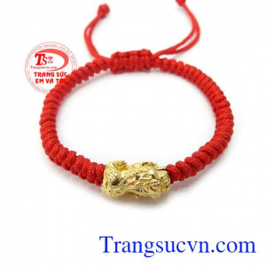 Dây tết charm tì hưu may mắn là sản phẩm dây tết handmade xinh xắn