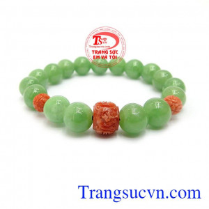 Chuỗi vòng ngọc cẩm thạch đẹp là sản phẩm ngọc cẩm thạch thiên nhiên, sản phẩm phù hợp với mọi lứa tuổi