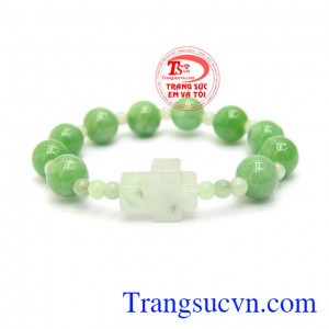 Chuỗi vòng tay công giáo là sản phẩm được kết hợp từ ngọc cẩm thạch thiên nhiên