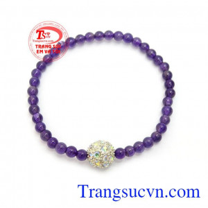 Chuỗi tay thạch anh tím xinh xắn món quà sinh nhật dành tặng các bạn nữ