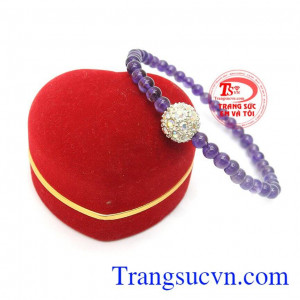 Chuỗi tay thạch anh tím xinh xắn món quà sinh nhật dành tặng các bạn nữ