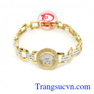 Lắc Tay Vàng Tây Hàn Quốc vàng 10k, lắc tay nam vàng nhập khẩu.