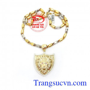Bộ Dây Chuyền Sư Tử Thời Trang vàng 10k bền đẹp