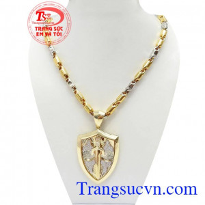 Bộ Dây Nhập Khẩu Cá Tính với sự kết hợp giữa dây chuyền vàng Ý và mặt dây Hàn Quốc, mang lại sự mới mẻ, cá tính và sang trọng
