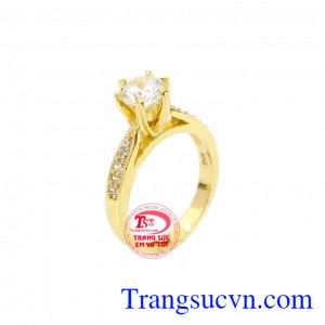 Nhẫn nữ thanh tú vàng 10k