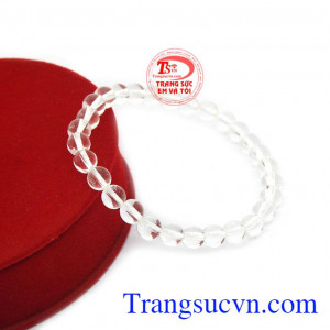 Chuỗi vòng tay thạch anh trong suốt được nhiều bạn ưa thích
