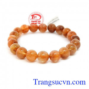 Chuỗi vòng tay thạch anh tóc là sản phẩm thạch anh tóc nâu vàng đẹp