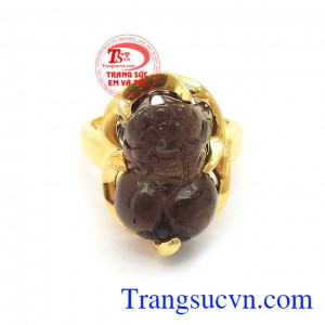 Nhẫn Tỳ Hưu Chiêu Tài Lộc thời trang phong thủy 