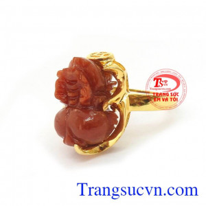 Nhẫn Tỳ Hưu Ngậm Tiền Phát Tài