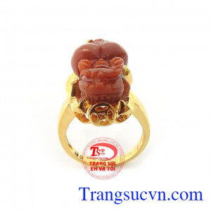 Nhẫn Tỳ Hưu Ngậm Tiền Phát Tài, phát lộc