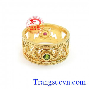 Nhẫn nam vàng 18k bền đẹp, tinh xảo