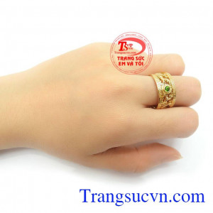 Nhẫn Nam Chạm Khắc Cá Tính