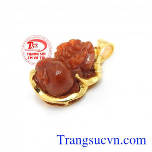 Mặt Tỳ Hưu Phong Thủy An Yên đeo đẹp, phù hợp nhiều loại dây chuyền khác nhau