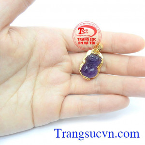 Mặt Dây Tỳ Hưu Cát Khí chạm khắc Tỳ hưu tinh xảo, sắc nét, phù hợp nhiều loại dây chuyền khác nhau