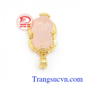 Mặt Dây Tỳ Hưu Phong Thủy kiểu dáng trang nhã phù hợp nhiều loại dây chuyền khác nhau