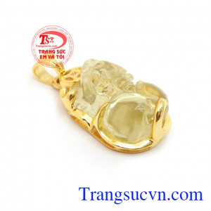 Mặt Dây Tỳ Hưu Phú Quý chạm khắc tinh xảo, kiểu dáng độc đáo