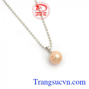 Mặt Dây Ngọc Trai Sang Trọng vàng trắng 14k