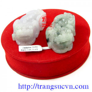 Đôi tỳ hưu ngọc Jadeite Thiên nhiên