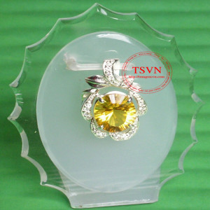 Mặt dây gắn đá Thạch Anh 10